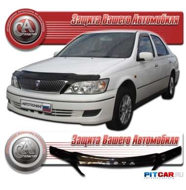 Дефлектор капота Toyota Vista ARDEO (1998-2000), кузов V50G, черный, СА-Пластик