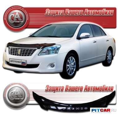 Дефлектор капота Toyota Premio (2007-), черный, СА-Пластик