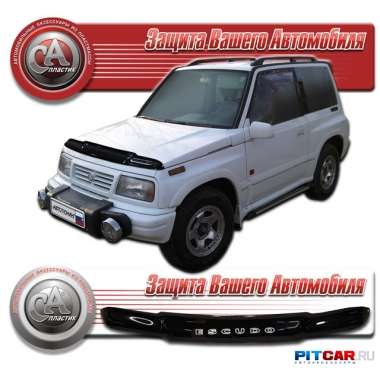 Дефлектор капота Suzuki Escudo (1989-1997), черный, СА-Пластик