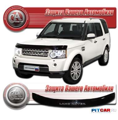 Дефлектор капота Land Rover Discovery IV (2009-), черный, СА-Пластик