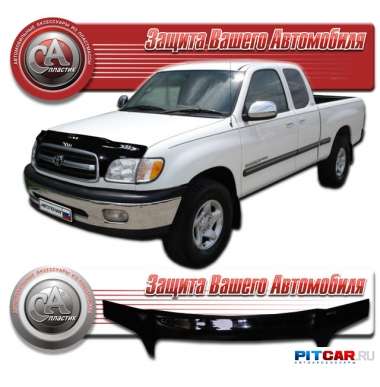 Дефлектор капота Toyota Tundra (2000-2006), черный, СА-Пластик