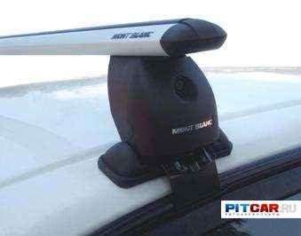 Багажник для Kia Cerato (5 дв.) (2004-2006) с аэродинамическим профилем, Mont Blanc