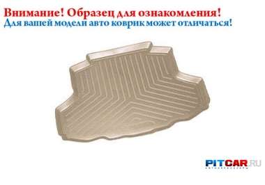 Коврик в багажник (полиуретан) для Toyota Highlander (7 мест) (2011-), полиуретан, бежевый, Novline