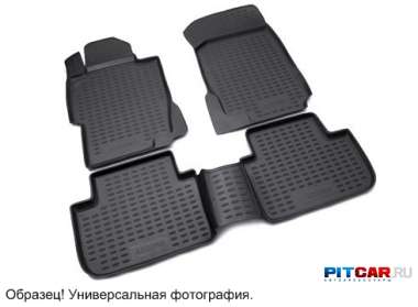 Коврики в салон для Citroen C3 Picasso (2009-) полиуретан, с высокими бортиками, Novline