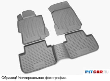 Коврики в салон (2 шт.) Volkswagen Caddy (2004-2010) полиуретан, с высокими бортиками, Novline