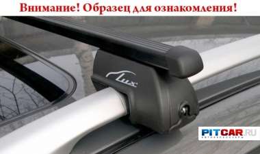 Багажник для Skoda Superb Combi (2009-), с прямоугольными дугами в пластике 1,2 м., в сборе, Lux