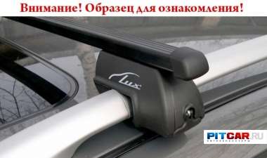 Багажник для Peugeot 307 Break/SW (2001-2008), с прямоугольными дугами в пластике 1,2 м., в сборе, Lux