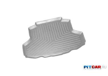 Коврик в багажник для Seat Cordoba (SD) (2003-), полиуретан, серый, Норпласт