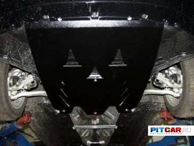 Защита картера и КПП для Audi A4 (2005-2008), с пыльником, Sheriff