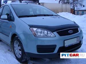 Дефлектор капота для Ford C-Max (2003-2006), черный, Sim