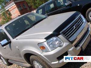 Дефлектор капота для Ford Explorer (2006-), черный, Sim