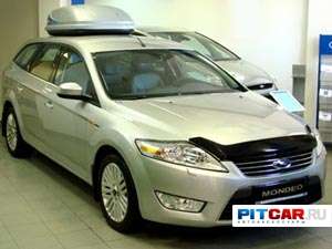 Дефлектор капота для Ford Mondeo (2007-), черный, Sim