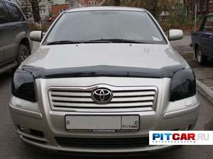 Дефлектор капота для Toyota Avensis (2003-2009), черный, Sim