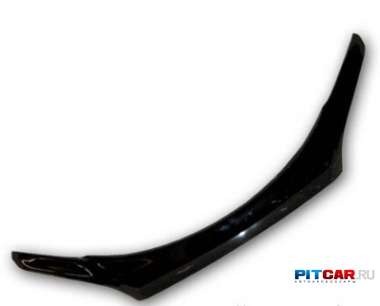 Дефлектор капота для Mitsubishi Pajero Sport (1998-2008), черный, Sim Дефлектор капота для Mitsubishi Pajero Sport (1998-2008), черный, Sim